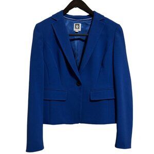 Anne Klein Suit Separate Blue Tailored Blazer - Size 6